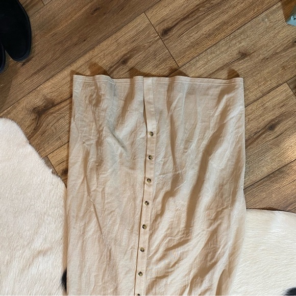 Gianni Bini light tan maxi dress, rayon blend - Picture 5 of 8